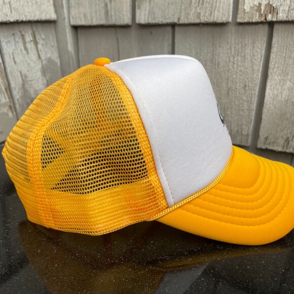 Goofy Foot Surf School Maui Hawaii Yellow Mesh Trucker hat. - Picture 6 of 9
